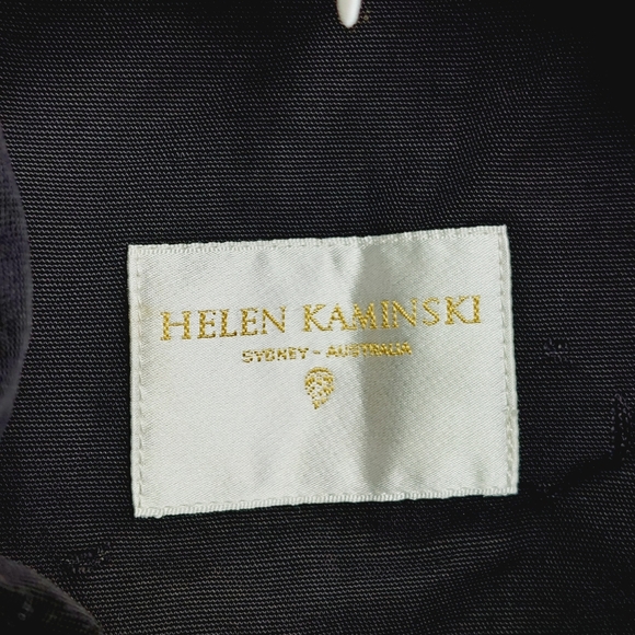 Helen Kaminski Australia Washable Black Cotton Tie Bow Bucket Hat P6896 - Picture 4 of 5